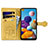 Custodia Portafoglio In Pelle Fantasia Modello Cover con Supporto S03D per Samsung Galaxy A21