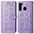 Custodia Portafoglio In Pelle Fantasia Modello Cover con Supporto S03D per Samsung Galaxy A21