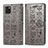 Custodia Portafoglio In Pelle Fantasia Modello Cover con Supporto S03D per Samsung Galaxy A81 Grigio