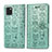 Custodia Portafoglio In Pelle Fantasia Modello Cover con Supporto S03D per Samsung Galaxy A81 Verde