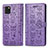 Custodia Portafoglio In Pelle Fantasia Modello Cover con Supporto S03D per Samsung Galaxy A81 Viola