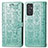 Custodia Portafoglio In Pelle Fantasia Modello Cover con Supporto S03D per Samsung Galaxy A82 5G Verde