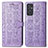 Custodia Portafoglio In Pelle Fantasia Modello Cover con Supporto S03D per Samsung Galaxy A82 5G Viola