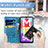Custodia Portafoglio In Pelle Fantasia Modello Cover con Supporto S03D per Samsung Galaxy M13 5G