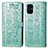 Custodia Portafoglio In Pelle Fantasia Modello Cover con Supporto S03D per Samsung Galaxy M31s Verde