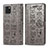 Custodia Portafoglio In Pelle Fantasia Modello Cover con Supporto S03D per Samsung Galaxy Note 10 Lite Grigio