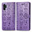 Custodia Portafoglio In Pelle Fantasia Modello Cover con Supporto S03D per Samsung Galaxy Note 10 Plus 5G Viola