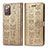 Custodia Portafoglio In Pelle Fantasia Modello Cover con Supporto S03D per Samsung Galaxy Note 20 5G