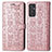 Custodia Portafoglio In Pelle Fantasia Modello Cover con Supporto S03D per Samsung Galaxy Quantum2 5G