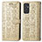 Custodia Portafoglio In Pelle Fantasia Modello Cover con Supporto S03D per Samsung Galaxy Quantum2 5G