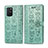 Custodia Portafoglio In Pelle Fantasia Modello Cover con Supporto S03D per Samsung Galaxy S10 Lite Verde
