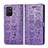 Custodia Portafoglio In Pelle Fantasia Modello Cover con Supporto S03D per Samsung Galaxy S10 Lite Viola