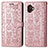 Custodia Portafoglio In Pelle Fantasia Modello Cover con Supporto S03D per Samsung Galaxy XCover 6 Pro 5G Rosa