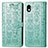 Custodia Portafoglio In Pelle Fantasia Modello Cover con Supporto S03D per Sony Xperia Ace III Verde