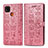 Custodia Portafoglio In Pelle Fantasia Modello Cover con Supporto S03D per Xiaomi Redmi 9C Rosa