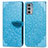 Custodia Portafoglio In Pelle Fantasia Modello Cover con Supporto S04D per Motorola Moto Edge 20 5G