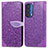 Custodia Portafoglio In Pelle Fantasia Modello Cover con Supporto S04D per Motorola Moto Edge (2021) 5G