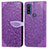 Custodia Portafoglio In Pelle Fantasia Modello Cover con Supporto S04D per Motorola Moto G Pure