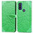 Custodia Portafoglio In Pelle Fantasia Modello Cover con Supporto S04D per Motorola Moto G Pure Verde