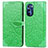 Custodia Portafoglio In Pelle Fantasia Modello Cover con Supporto S04D per Motorola Moto G Stylus (2022) 4G Verde