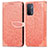 Custodia Portafoglio In Pelle Fantasia Modello Cover con Supporto S04D per OnePlus Nord N200 5G Arancione