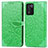 Custodia Portafoglio In Pelle Fantasia Modello Cover con Supporto S04D per Oppo K9S 5G Verde