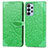 Custodia Portafoglio In Pelle Fantasia Modello Cover con Supporto S04D per Samsung Galaxy A23 5G Verde
