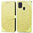 Custodia Portafoglio In Pelle Fantasia Modello Cover con Supporto S04D per Samsung Galaxy M21s