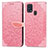 Custodia Portafoglio In Pelle Fantasia Modello Cover con Supporto S04D per Samsung Galaxy M21s