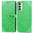 Custodia Portafoglio In Pelle Fantasia Modello Cover con Supporto S04D per Samsung Galaxy M23 5G Verde