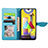 Custodia Portafoglio In Pelle Fantasia Modello Cover con Supporto S04D per Samsung Galaxy M31