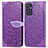 Custodia Portafoglio In Pelle Fantasia Modello Cover con Supporto S04D per Samsung Galaxy Quantum2 5G