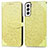 Custodia Portafoglio In Pelle Fantasia Modello Cover con Supporto S04D per Samsung Galaxy S21 Plus 5G