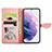 Custodia Portafoglio In Pelle Fantasia Modello Cover con Supporto S04D per Samsung Galaxy S23 5G