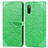 Custodia Portafoglio In Pelle Fantasia Modello Cover con Supporto S04D per Sony Xperia Ace II Verde