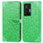 Custodia Portafoglio In Pelle Fantasia Modello Cover con Supporto S04D per Vivo X70 Pro 5G Verde