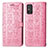 Custodia Portafoglio In Pelle Fantasia Modello Cover con Supporto S05D per Huawei Honor X10 Max 5G Rosa