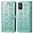 Custodia Portafoglio In Pelle Fantasia Modello Cover con Supporto S05D per Huawei Honor X10 Max 5G Verde