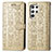 Custodia Portafoglio In Pelle Fantasia Modello Cover con Supporto S05D per Samsung Galaxy S21 Ultra 5G