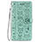 Custodia Portafoglio In Pelle Fantasia Modello Cover con Supporto S05D per Samsung Galaxy S23 5G