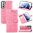 Custodia Portafoglio In Pelle Fantasia Modello Cover con Supporto S05D per Samsung Galaxy S23 Plus 5G