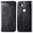 Custodia Portafoglio In Pelle Fantasia Modello Cover con Supporto S07D per Google Pixel 3a XL Nero