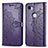 Custodia Portafoglio In Pelle Fantasia Modello Cover con Supporto S07D per Google Pixel 3a XL Viola