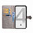 Custodia Portafoglio In Pelle Fantasia Modello Cover con Supporto S07D per Google Pixel 4 XL