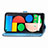 Custodia Portafoglio In Pelle Fantasia Modello Cover con Supporto S07D per Google Pixel 4a 5G