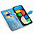 Custodia Portafoglio In Pelle Fantasia Modello Cover con Supporto S07D per Google Pixel 5 XL 5G
