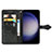 Custodia Portafoglio In Pelle Fantasia Modello Cover con Supporto S07D per Samsung Galaxy S21 FE 5G