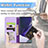 Custodia Portafoglio In Pelle Fantasia Modello Cover con Supporto S07D per Samsung Galaxy S22 Ultra 5G