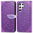 Custodia Portafoglio In Pelle Fantasia Modello Cover con Supporto S07D per Samsung Galaxy S22 Ultra 5G