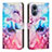 Custodia Portafoglio In Pelle Fantasia Modello Cover con Supporto Y01X per OnePlus Nord N20 5G Multicolore